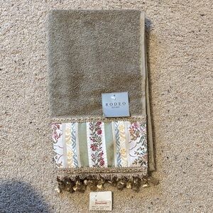Olive Green Decorative Hand Towel